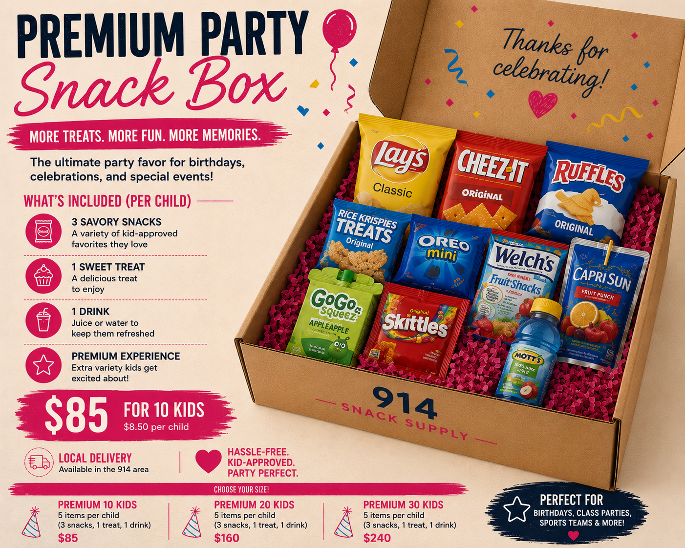 Premium Party Snack Box